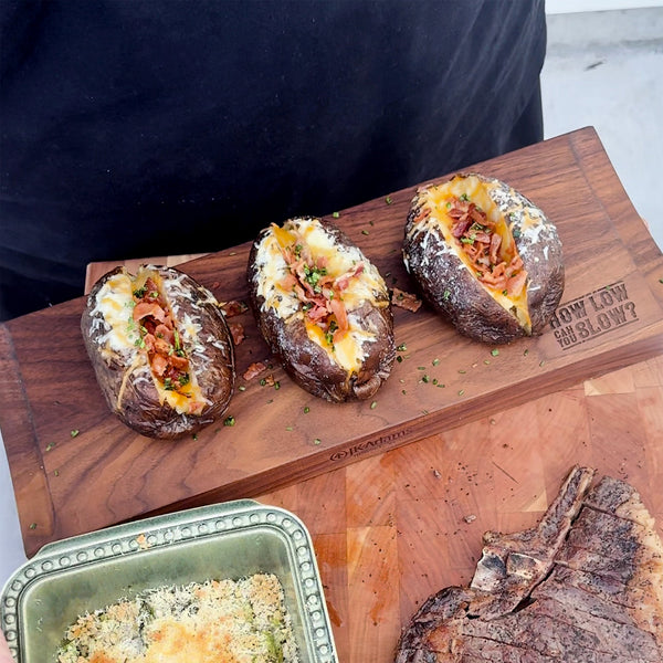 Father’s Day BBQ Spread: Smoked Jacket Potatoes