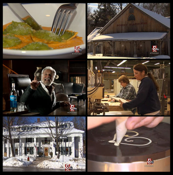 Video stills from the Boston ABC Chronicle profile.