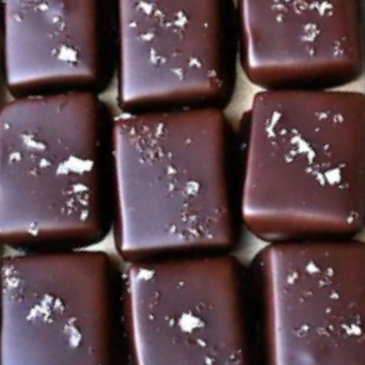 Dark Chocolate Covered Salted Caramels- 9 piece