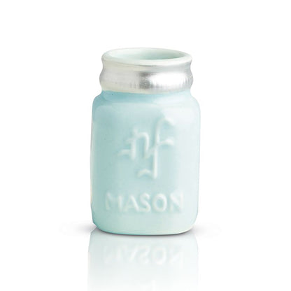 Nora Fleming Mini Mason Jar (You're a Mason)-Retired