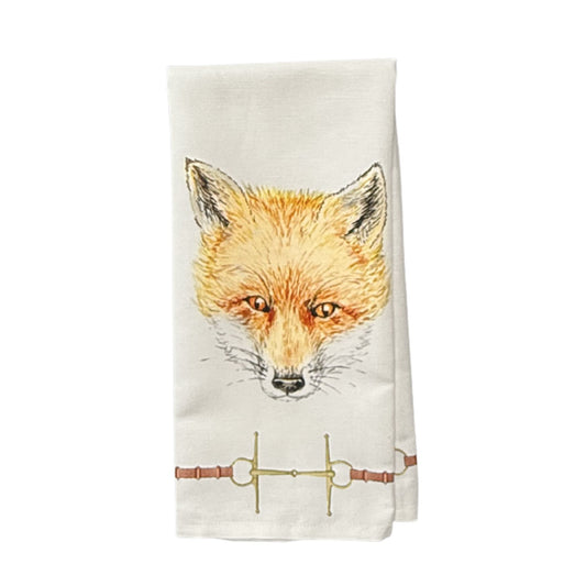 Ramsay Gourd Tea Towel-Hunt Country White