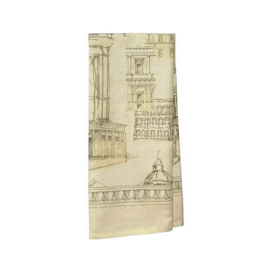 Ramsay Gourd Tea Towel-Roman Holiday Sepia