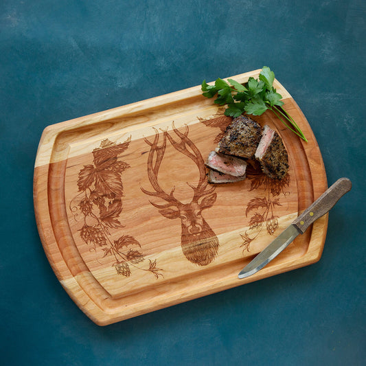 Laura Zindel Cherry Reversible Carving Board - Stag