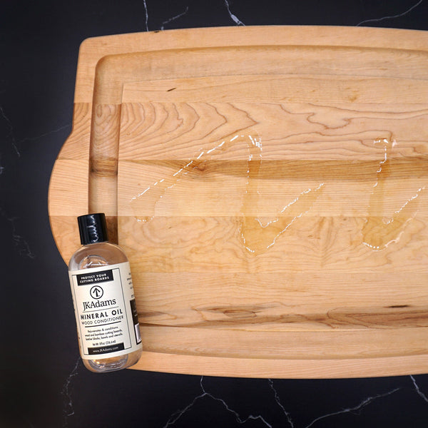 Conditioning Your Cutting Board with Mineral Oil