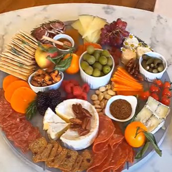 Making a Cheese Board on a Lazy Susan
